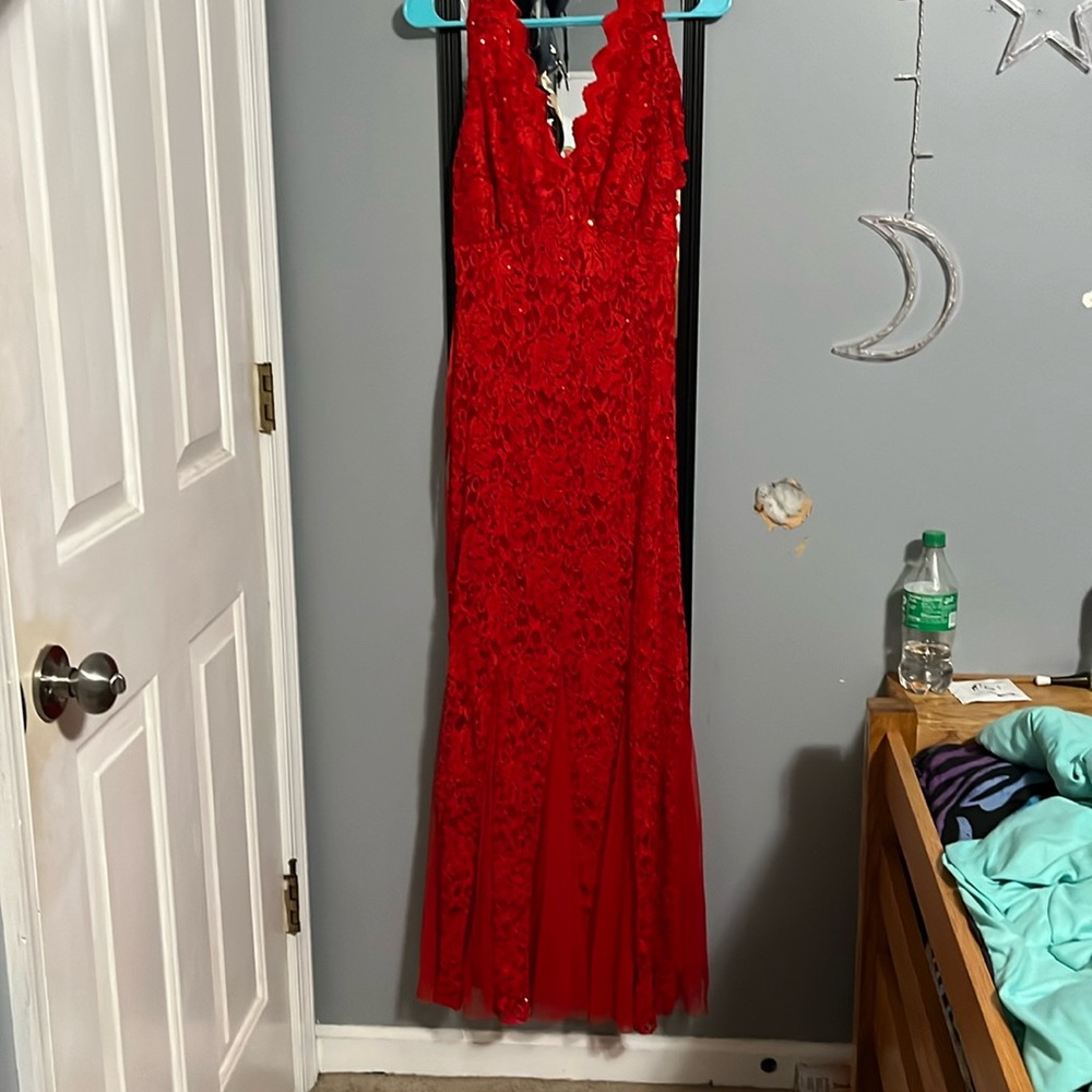 Small candelite red formal dress